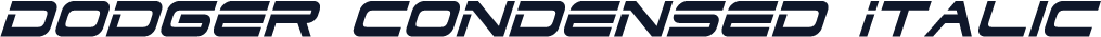 Dodger Condensed Italic
