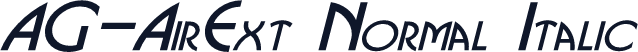 AG-AirExt Normal Italic