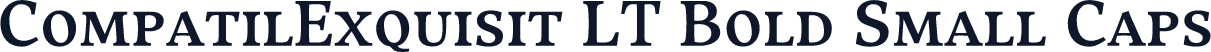 CompatilExquisit LT Bold Small Caps