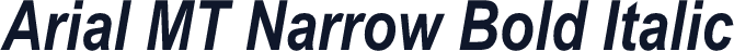 Arial MT Narrow Bold Italic