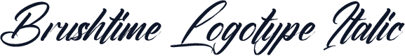 Brushtime Logotype Italic