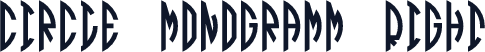 Circle Monogramm Right