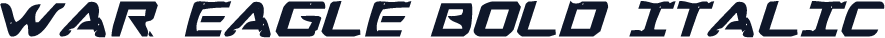 War Eagle Bold Italic