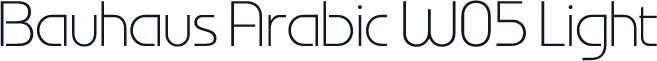Bauhaus Arabic W05 Light