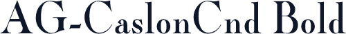 AG-CaslonCnd Bold