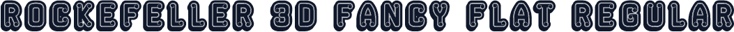 Rockefeller 3D Fancy Flat Regular