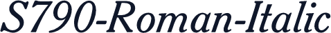 S790-Roman-Italic