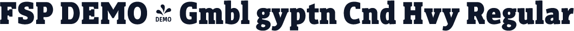 FSP DEMO - Gmbl gyptn Cnd Hvy Regular