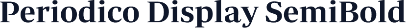 Periodico Display SemiBold