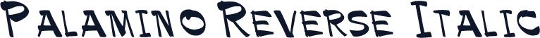 Palamino Reverse Italic