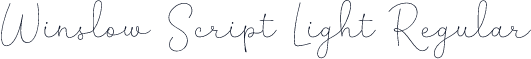 Winslow Script Light Regular