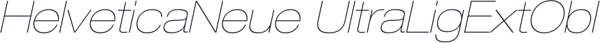 HelveticaNeue UltraLigExtObl