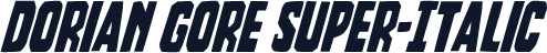 Dorian Gore Super-Italic