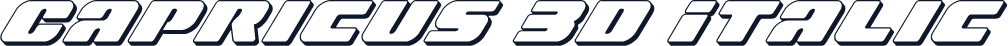 Capricus 3D Italic