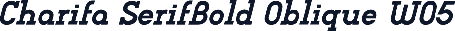 Charifa SerifBold Oblique W05