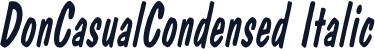 DonCasualCondensed Italic