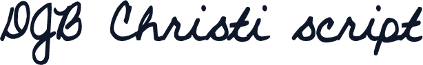 DJB Christi script