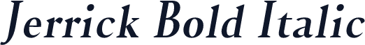 Jerrick Bold Italic