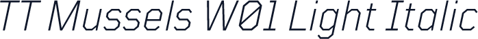 TT Mussels W01 Light Italic