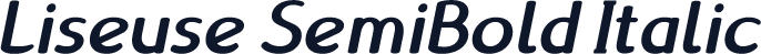 Liseuse SemiBold Italic