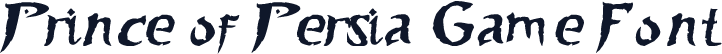 Prince of Persia Game Font