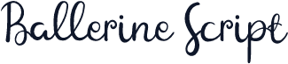 Ballerine Script