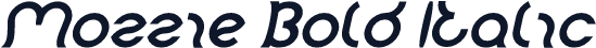Mozzie Bold Italic