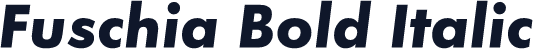 Fuschia Bold Italic