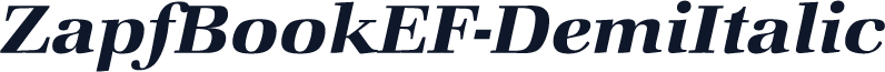 ZapfBookEF-DemiItalic
