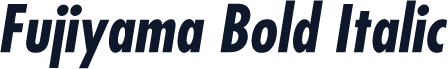 Fujiyama Bold Italic