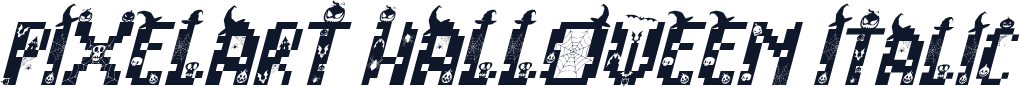 PIXELART HALLOWEEN Italic