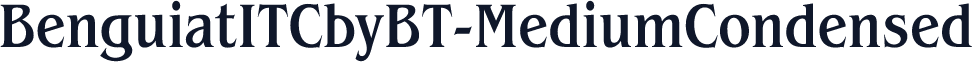 BenguiatITCbyBT-MediumCondensed