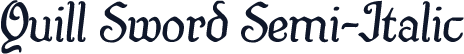 Quill Sword Semi-Italic