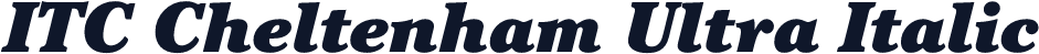 ITC Cheltenham Ultra Italic