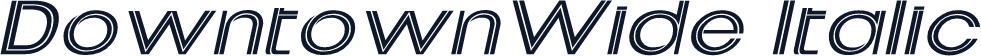 DowntownWide Italic