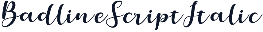 BadlineScriptItalic