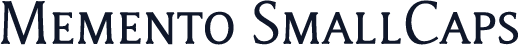 Memento SmallCaps