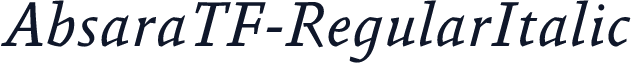 AbsaraTF-RegularItalic