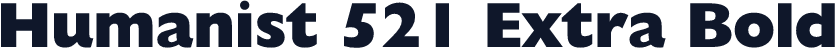 Humanist 521 Extra Bold