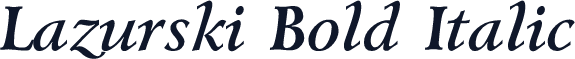 Lazurski Bold Italic