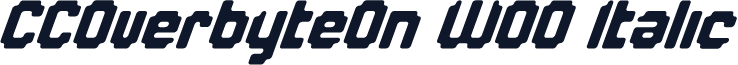 CCOverbyteOn W00 Italic