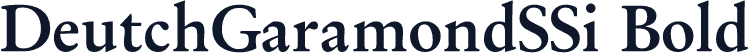 DeutchGaramondSSi Bold