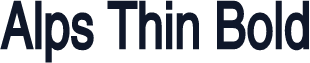 Alps Thin Bold