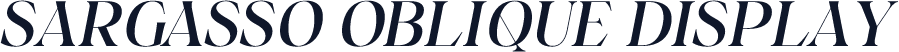 Sargasso Oblique Display