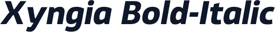 Xyngia Bold-Italic