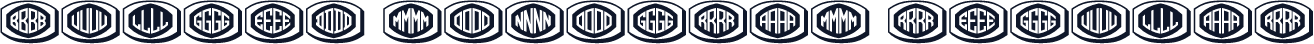 Bulged Monogram Regular