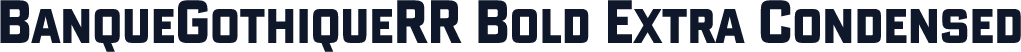 BanqueGothiqueRR Bold Extra Condensed