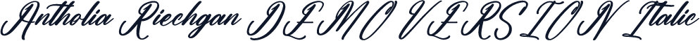 Antholia Riechgan DEMO VERSION Italic