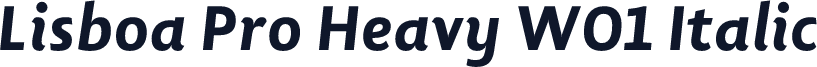 Lisboa Pro Heavy W01 Italic