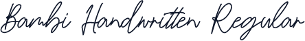 Bambi Handwritten Regular